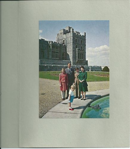 Queen Elizabeth II and Prince Philip hand-signed Christmas Card from 1962.